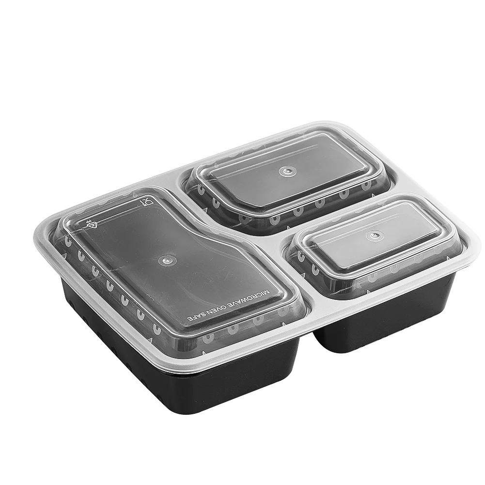 Food Storage Underground - 7 Pack 3 Compartment Meal Prep
