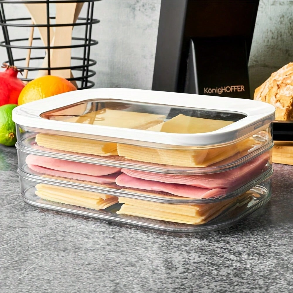 Food Storage And Safety - Stackable Meat Freezer Set With Lid-Vegetable,