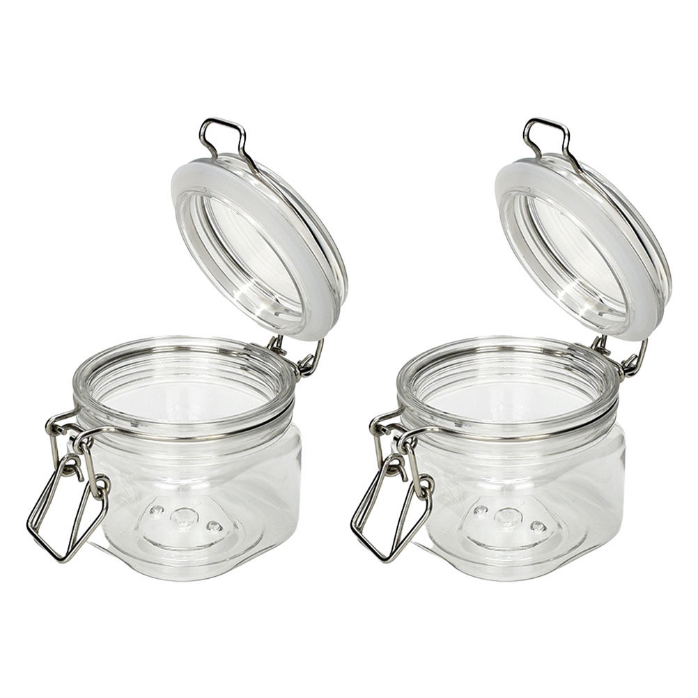 Food Storage Container - 2Pcs Sealed Storage Jars Transparent Honey