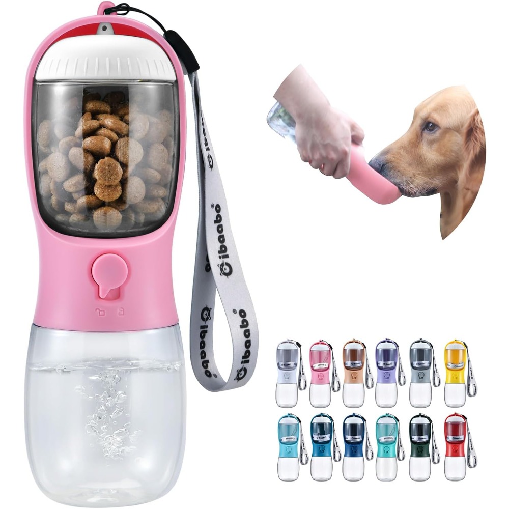 Food Storage Moms - Dog Water Bottle with Food Container,