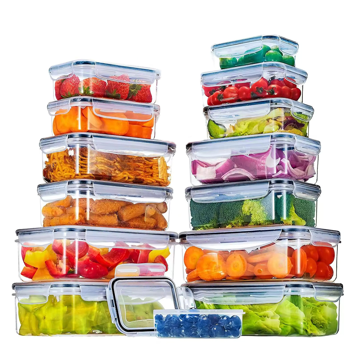 Food Storage Boxes With Lids - 34PCS-Assorted Size Airtight Food Storage Containers