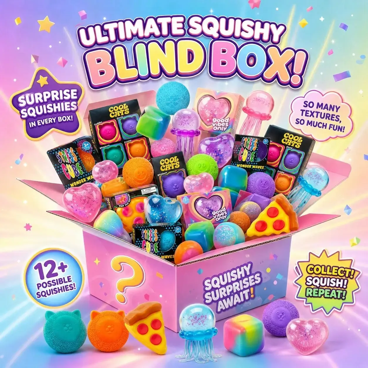 Food Storage For - Surprise Box-Slow Rise Squishy Toys,Food&Ocean Themed