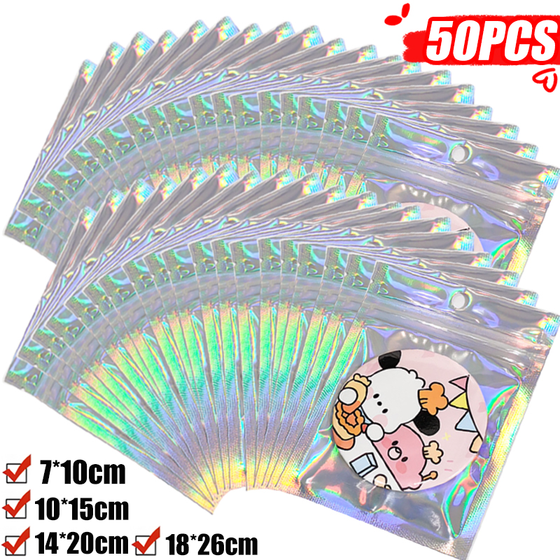 Food Storage Plastic Bag - Laser Sealing Bags Holographic Laser Plastic
