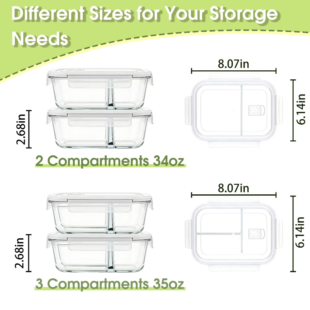 Glass Food Storage Containers  - Food Storage Glass Box avaliação e preço