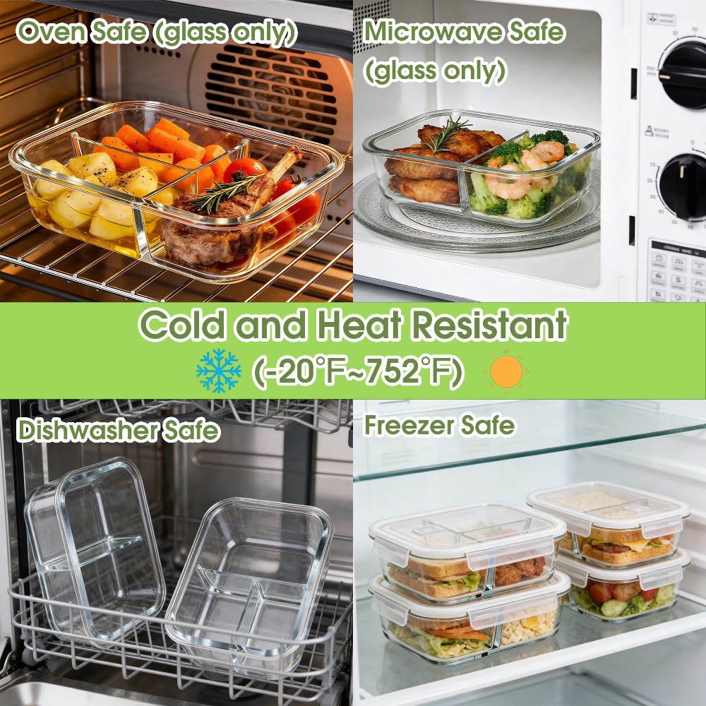 Glass Food Storage Containers  - Food Storage Glass Box avaliação e preço