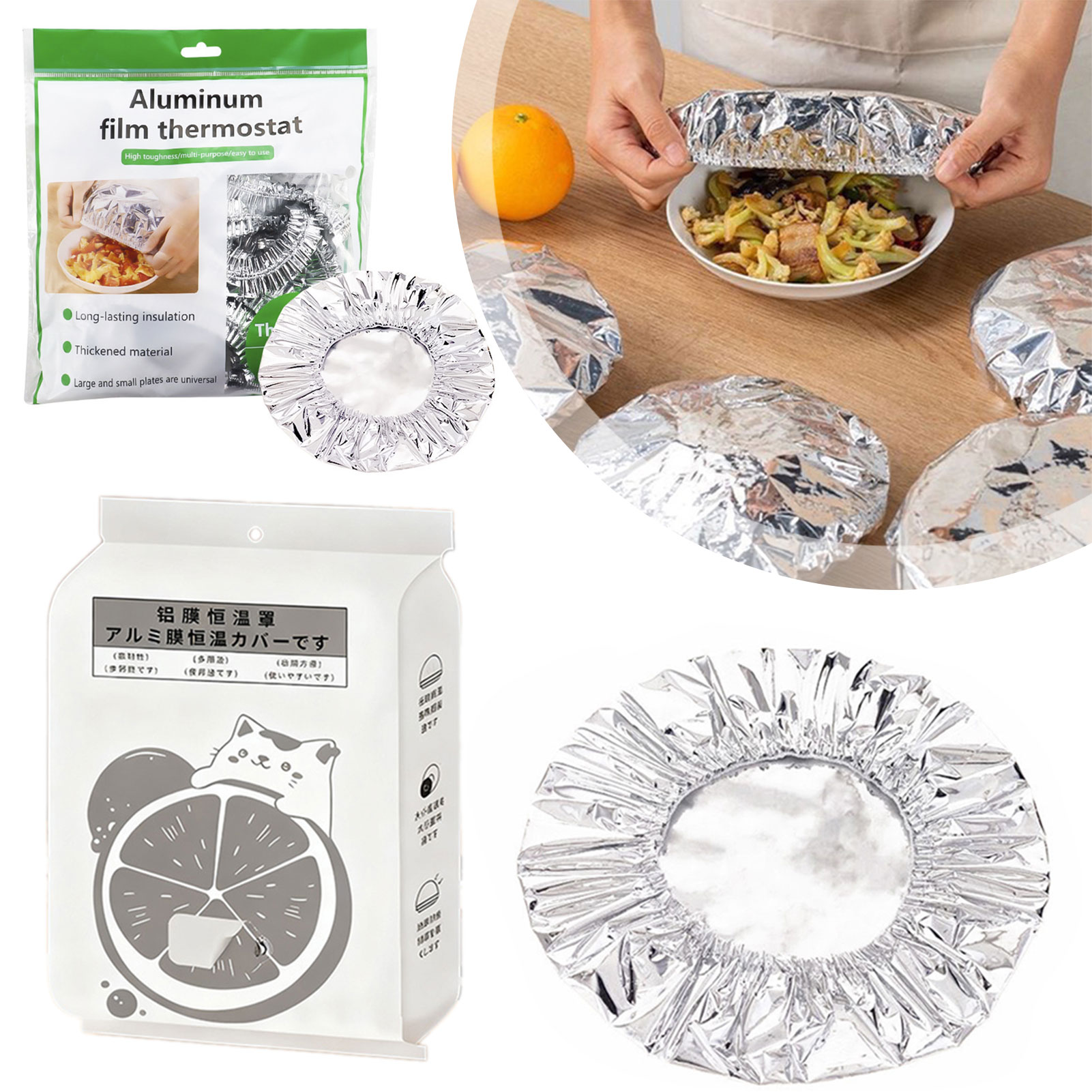Food Insulation Cover,Aluminum - Food Storage Hiking avaliação e preço