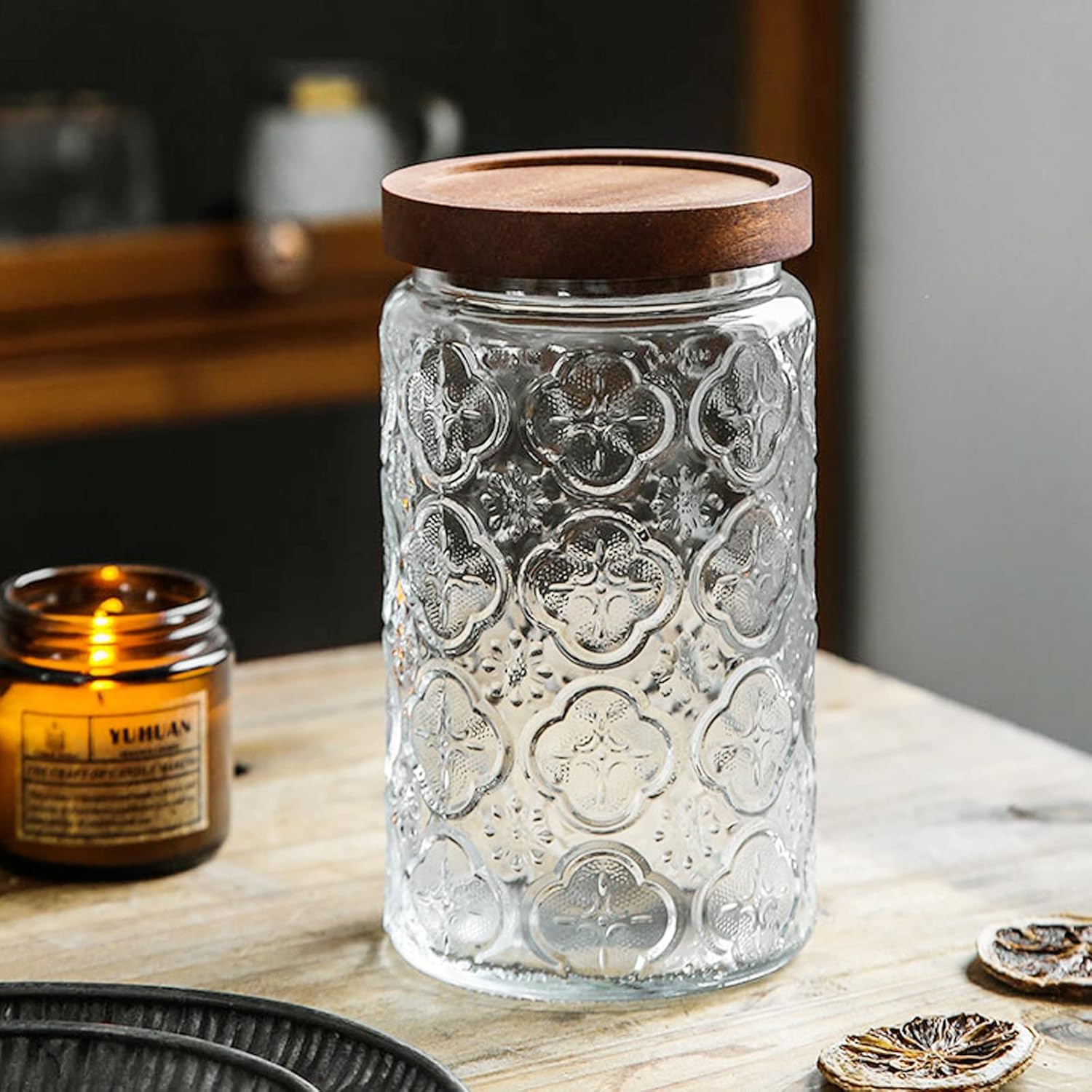 35oz/1000ml Glass Storage Jars - Food Storage Airtight avaliação e preço