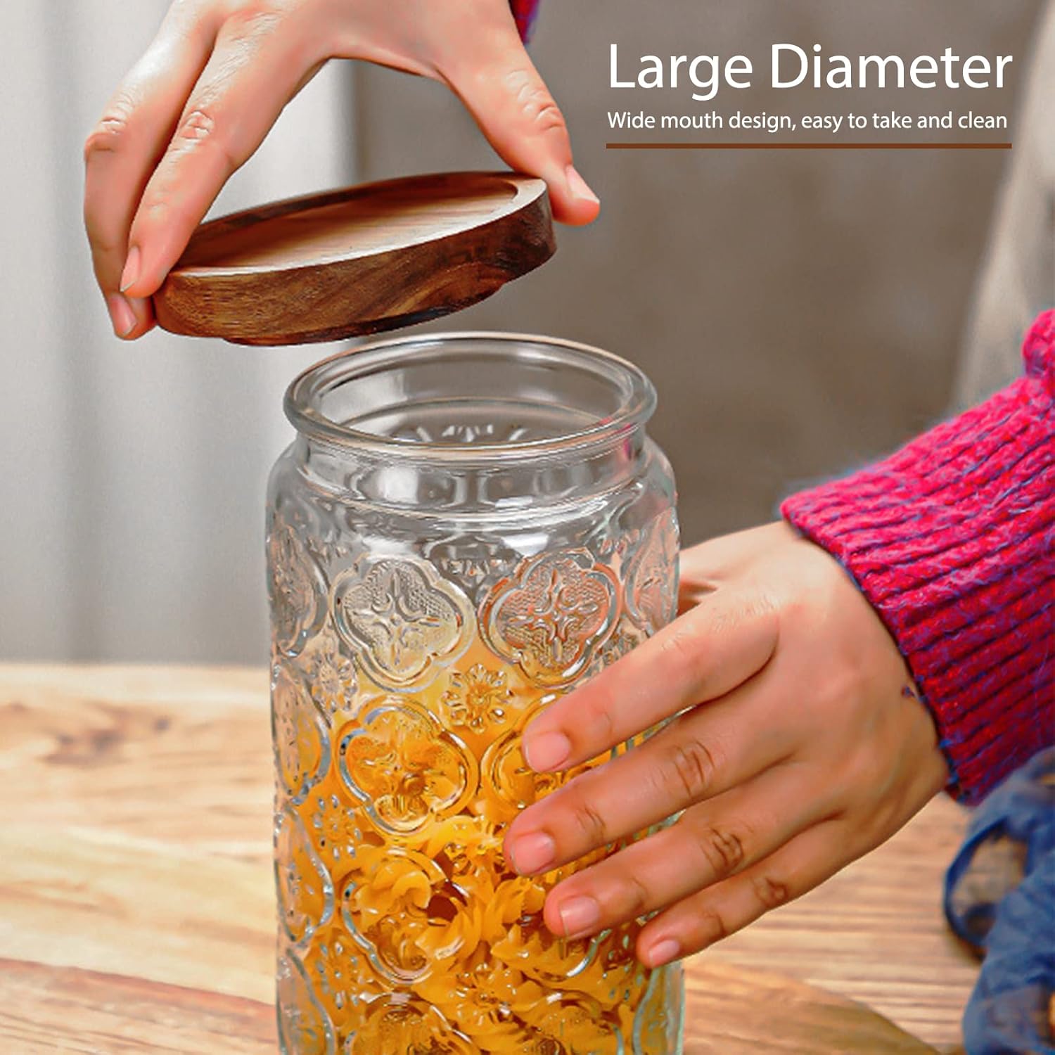 35oz/1000ml Glass Storage Jars - Food Storage Airtight avaliação e preço