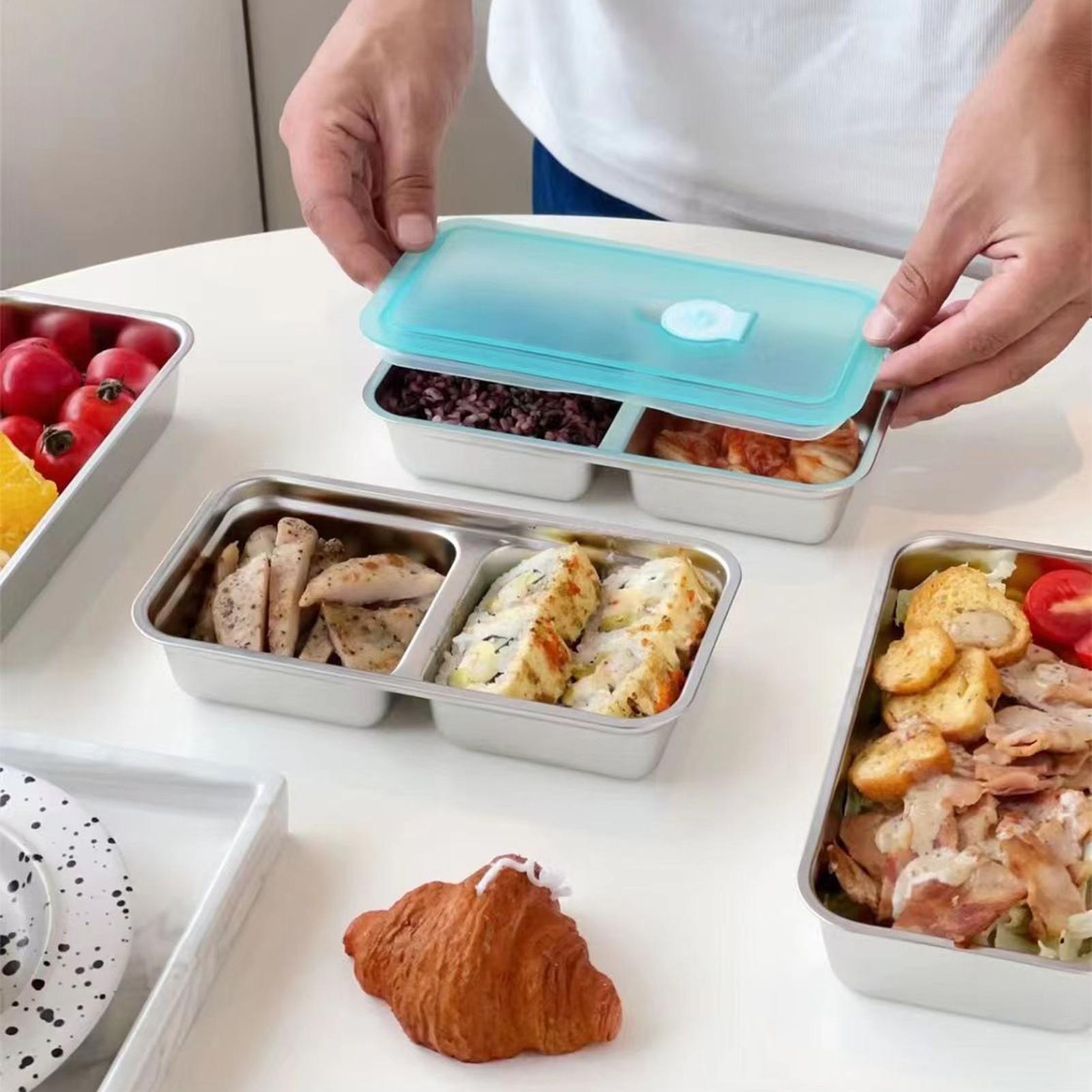 304 Stainless Steel Lunch Box  - Food Storage Underground avaliação e preço