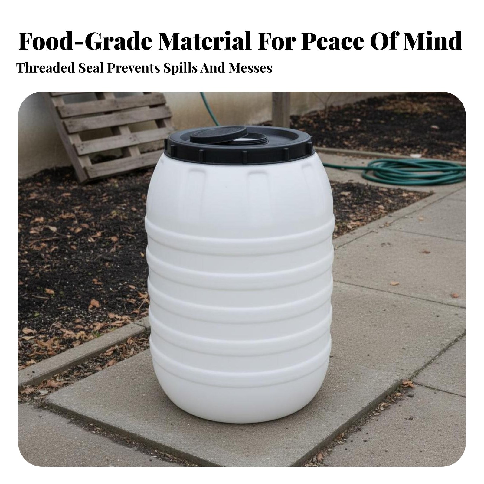 Food Grade Plastic Barrel Airt - Food Storage Airtight avaliação e preço