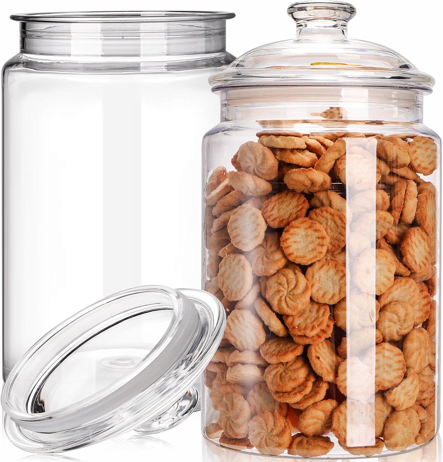 2 Pack 130 oz Large Cookie Jar - Food Storage Airtight avaliação e preço