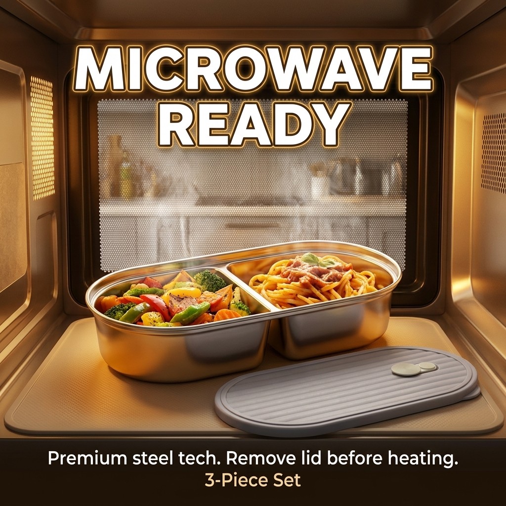 Microwavable 304 Stainless Ste - Food Storage Underground avaliação e preço