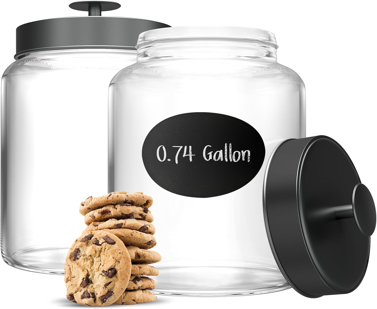 Glass Kitchen Canister Set, Fo - Food Storage Container avaliação e preço