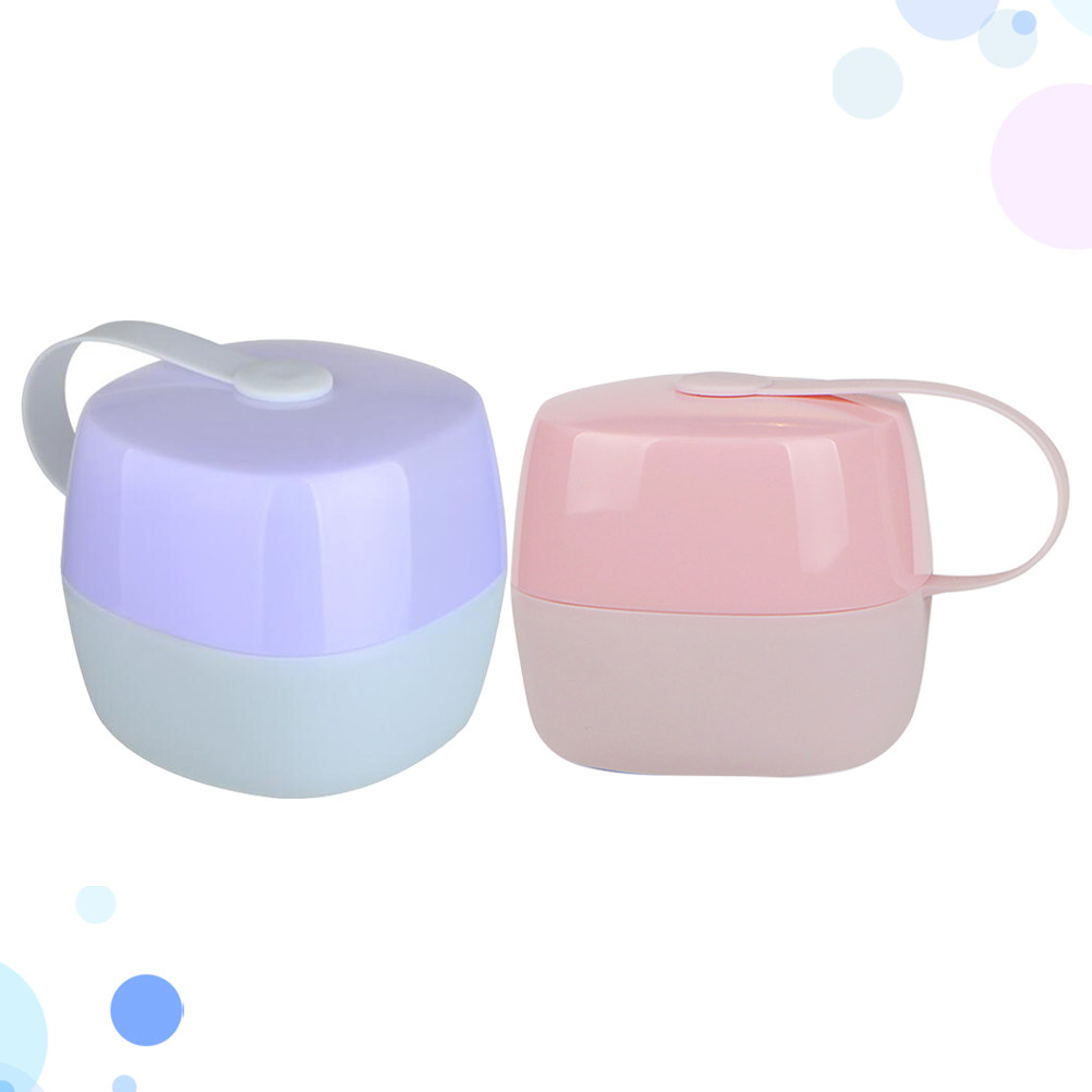2Pcs Wide Mouth Pacifier Boxes - Food Storage Moms avaliação e preço