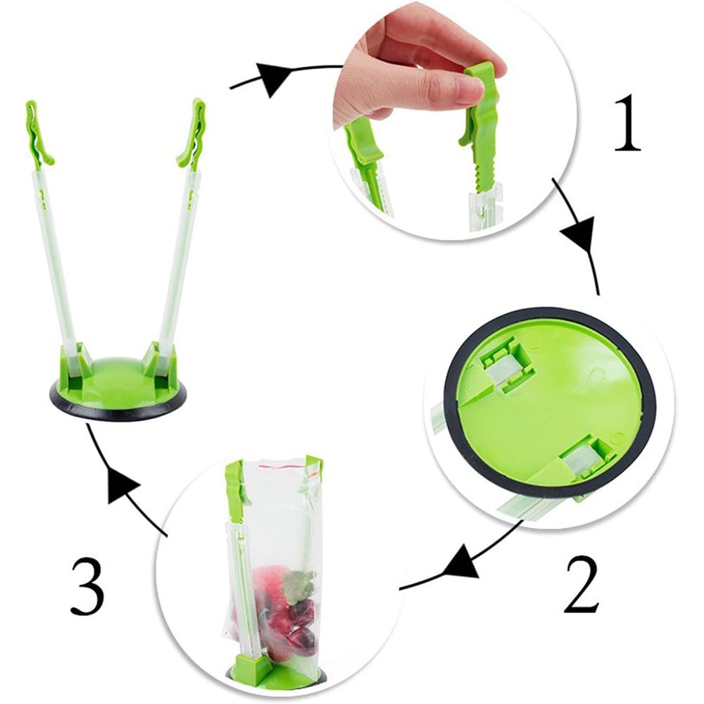 8 Pack Food Storage Bags Holde - Food Storage Plastic Bag avaliação e preço