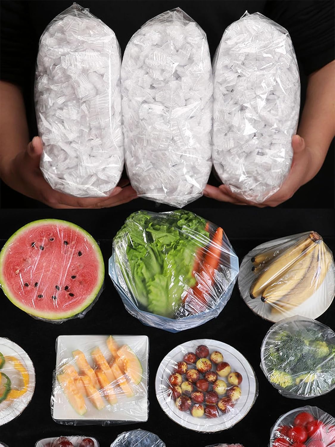 300PCS Elastic Food Covers, St - Food Storage Plastic Bag avaliação e preço