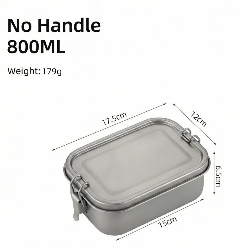 Stainless Steel Lunch Box With - Food Storage Hiking avaliação e preço