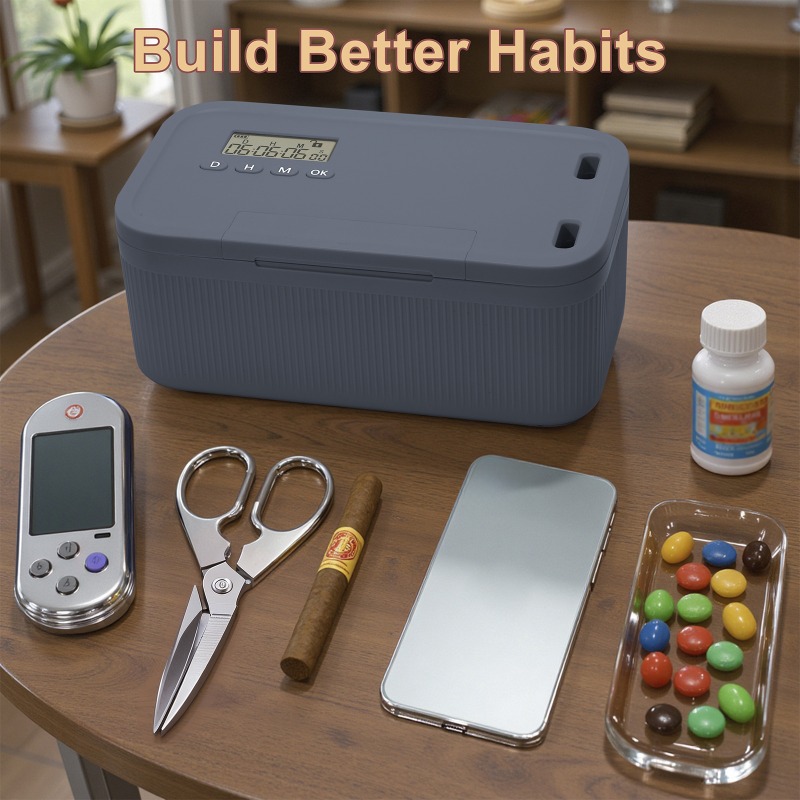 Lock Box with Timer Phone Lock - Food Storage And Safety avaliação e preço