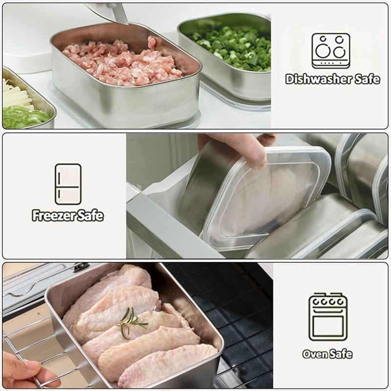Stainless Steel Containers for - Food Storage Is avaliação e preço