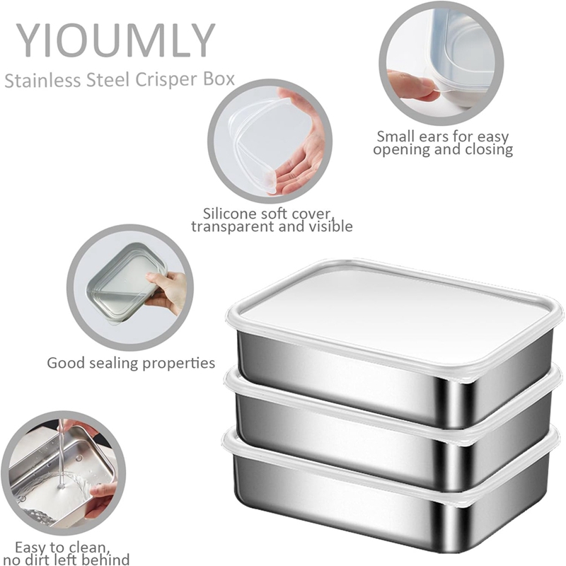 Stainless Steel Containers for - Food Storage Is avaliação e preço