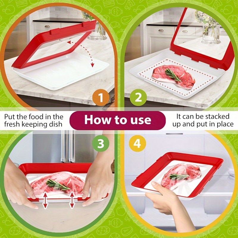Food Preservation Tray Reusabl - Food Storage And Safety avaliação e preço
