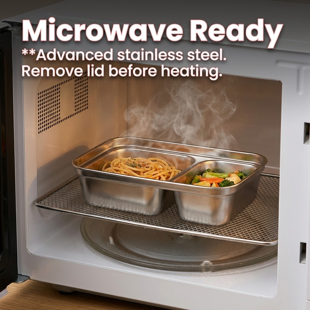 Microwave Safe 304 Stainless S - Food Storage Underground avaliação e preço