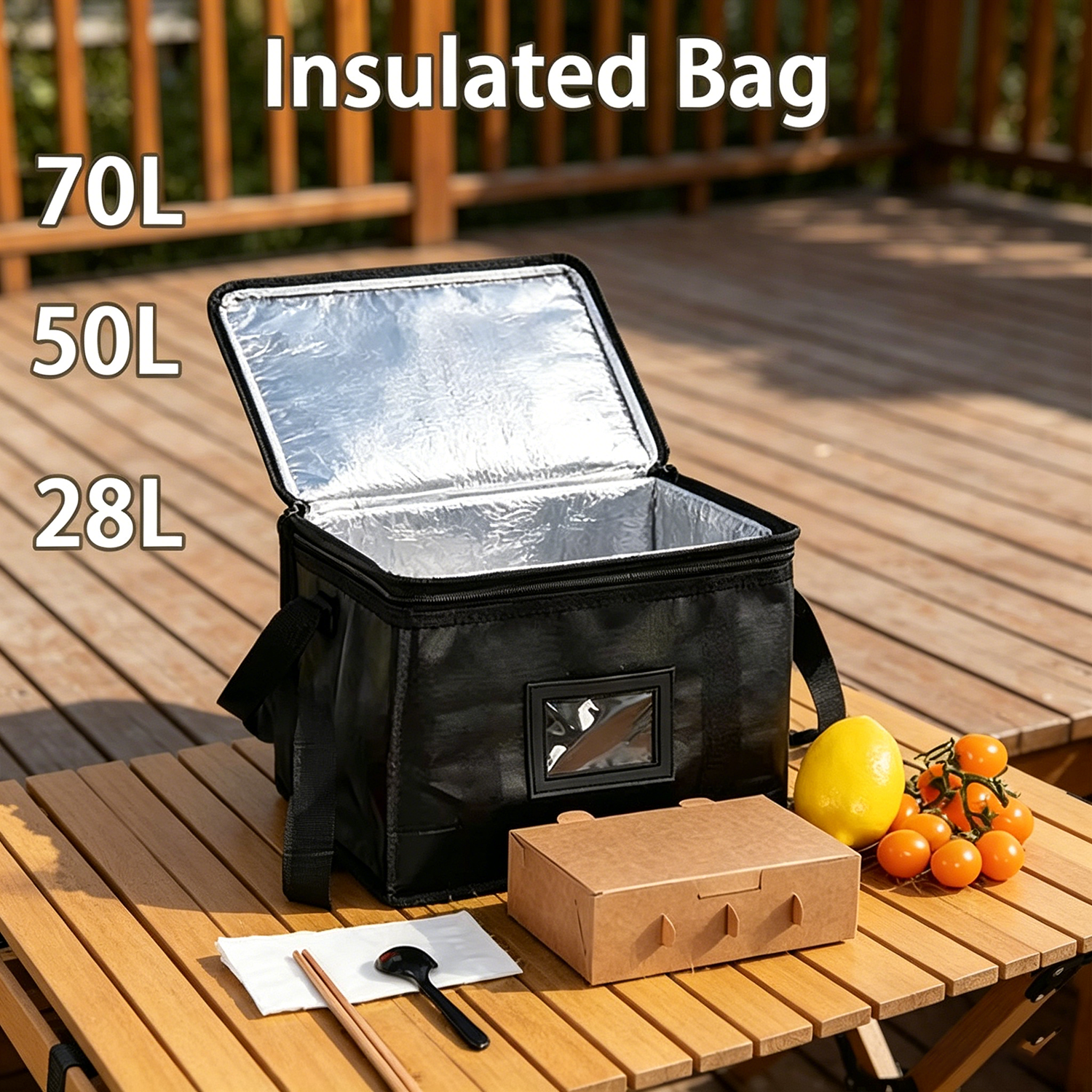 Insulated Thermal Cooler Bag T - Food Storage Hiking avaliação e preço