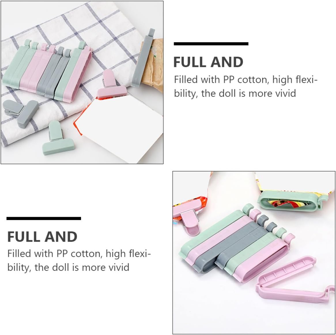 12pcs Plastic Bag Clips Sealin - Food Storage Plastic Bag avaliação e preço