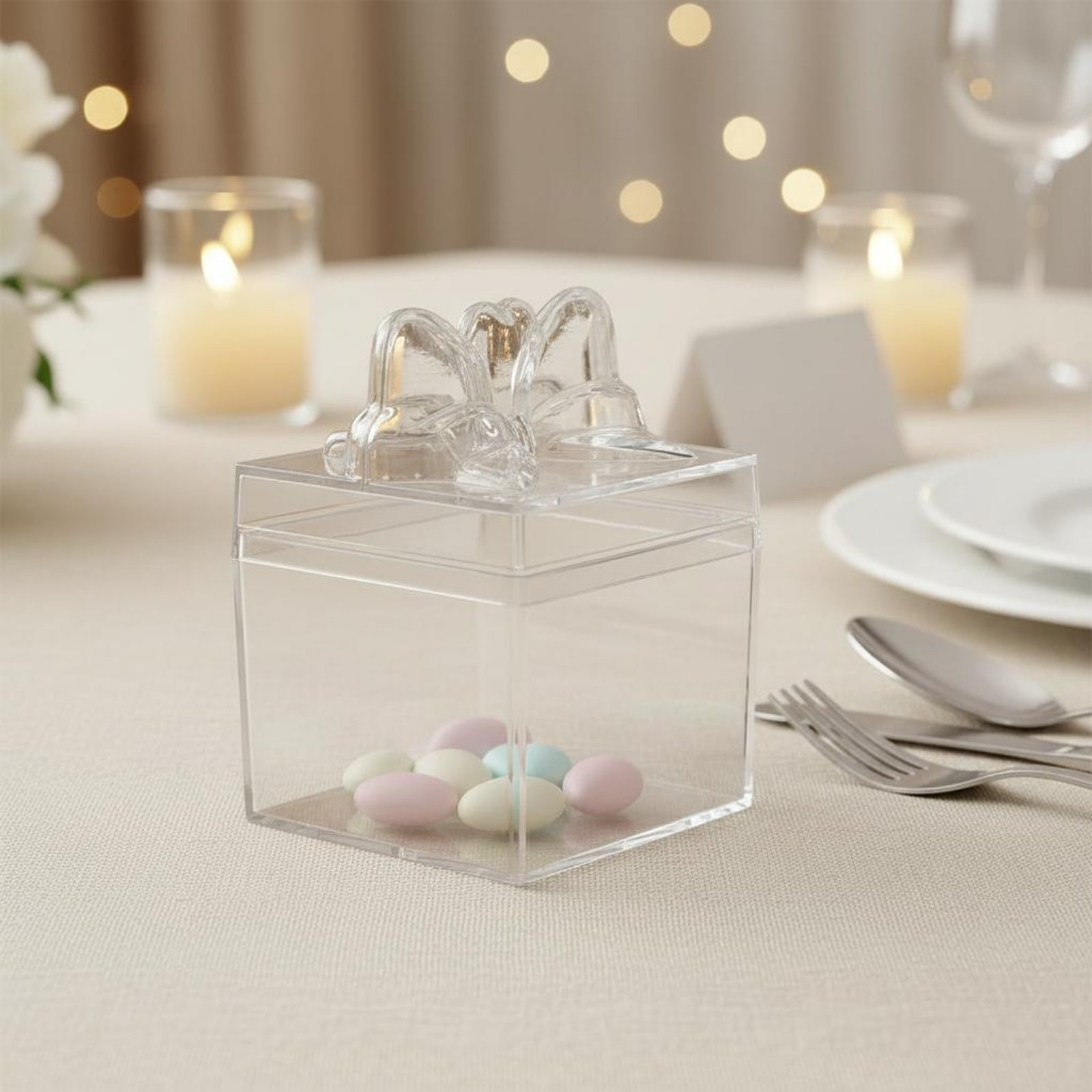Clear Plastic Candy Box with R - Food Storage Is avaliação e preço