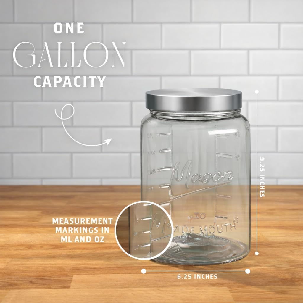 Extra Large    Jar - 1 Gallon  - Food Storage Airtight avaliação e preço