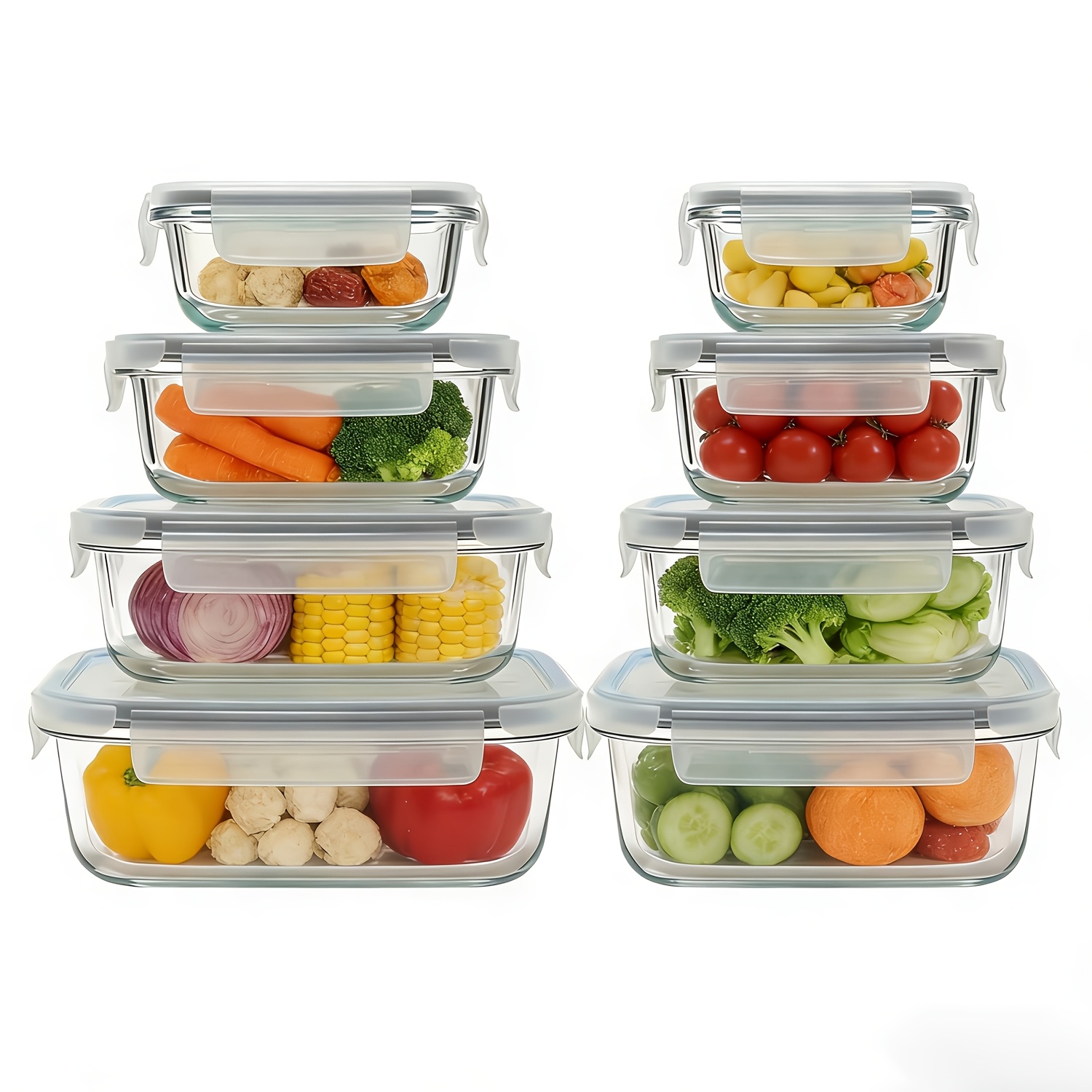 Premium Glass Food Storage Con - Food Storage Glass Box avaliação e preço