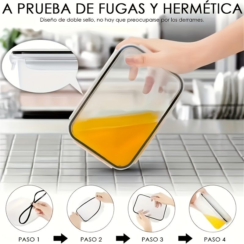 8Pcs Set Includes 4 Containers - Food Storage Hiking avaliação e preço