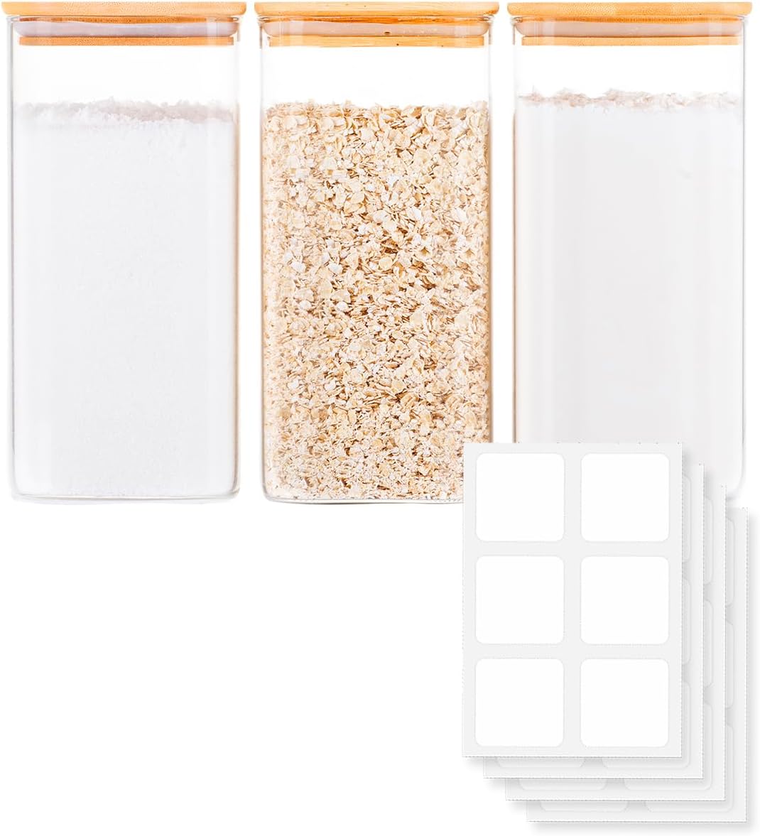 Glass Food Storage Jars with A - Food Storage Airtight avaliação e preço