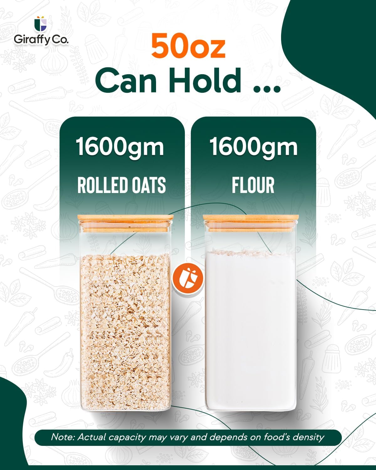 Glass Food Storage Jars with A - Food Storage Airtight avaliação e preço