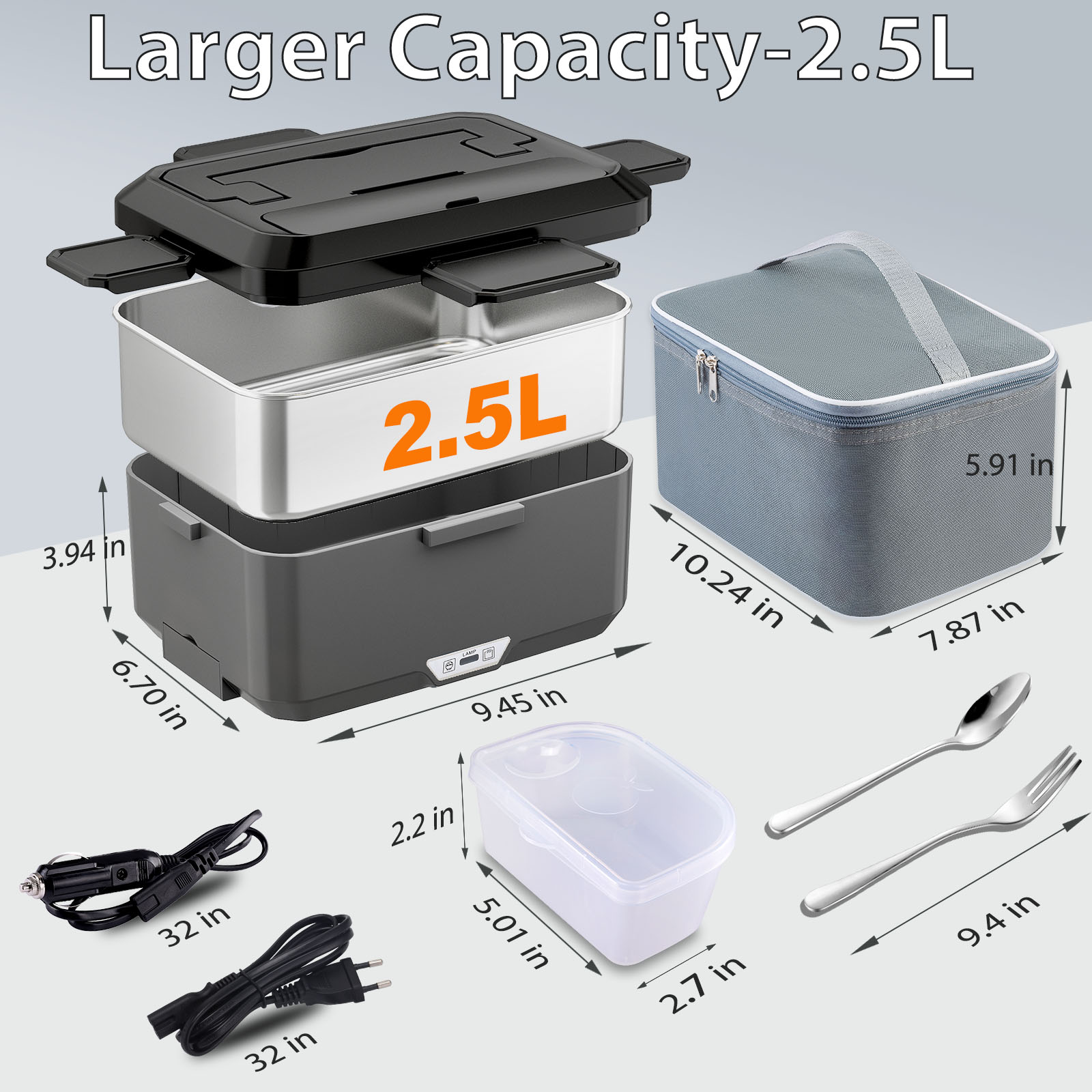 3.5L Extra Large Electric Heat - Food Storage Hiking avaliação e preço