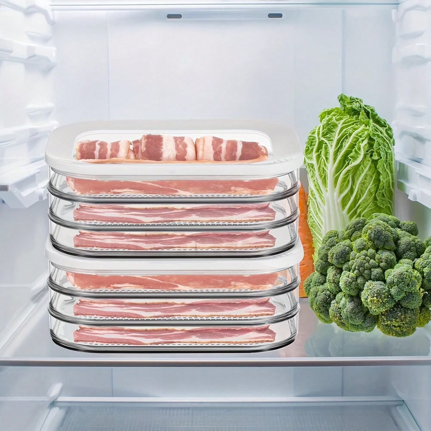 Stackable Meat Freezer Set Wit - Food Storage And Safety avaliação e preço