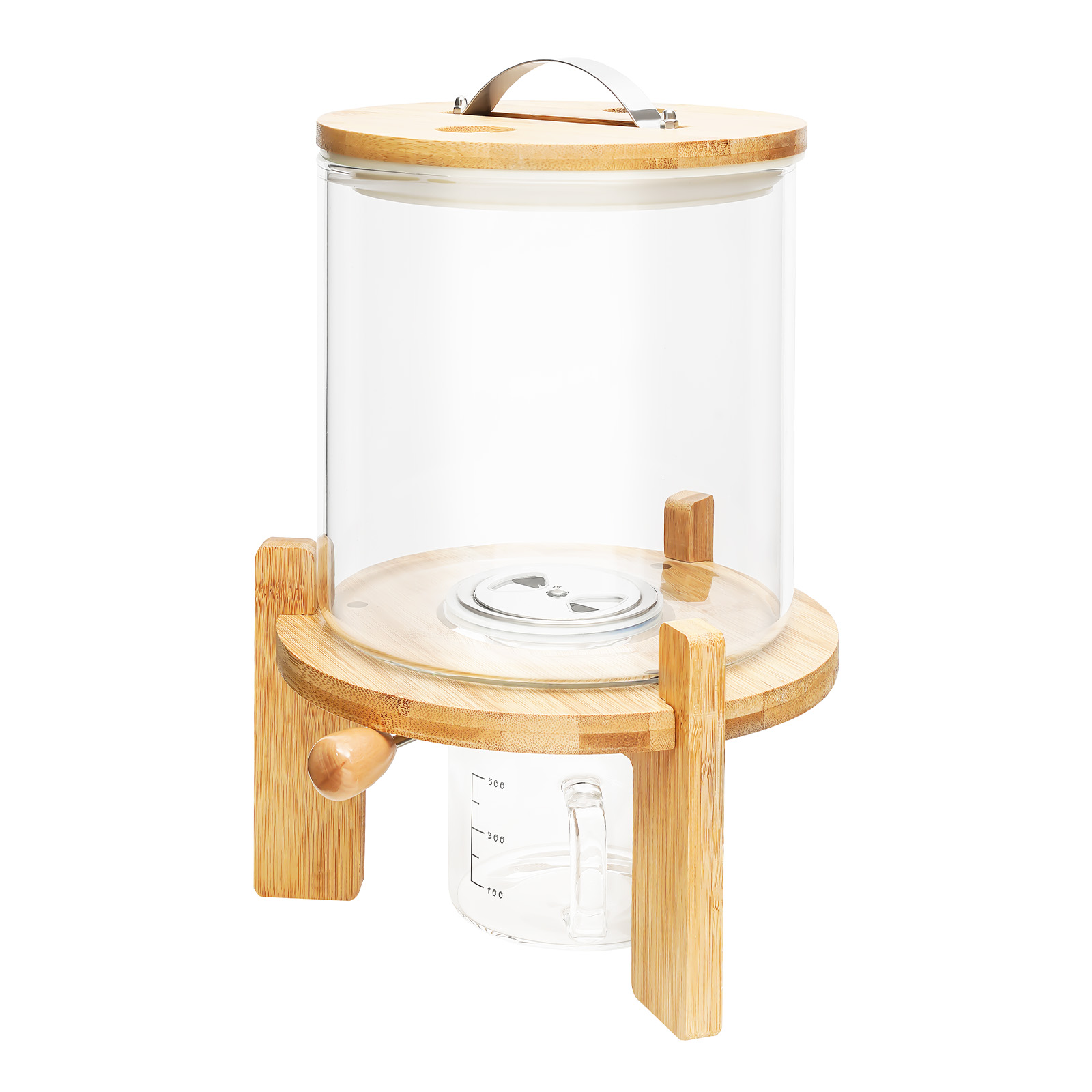 NEW 5L Rice Dispenser Grain Co - Food Storage Glass Box avaliação e preço