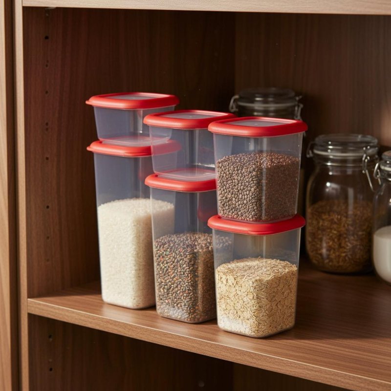 6 Pieces Airtight Food Storage - Food Storage Airtight avaliação e preço
