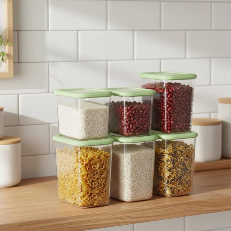 6 Pieces Airtight Food Storage - Food Storage Airtight avaliação e preço