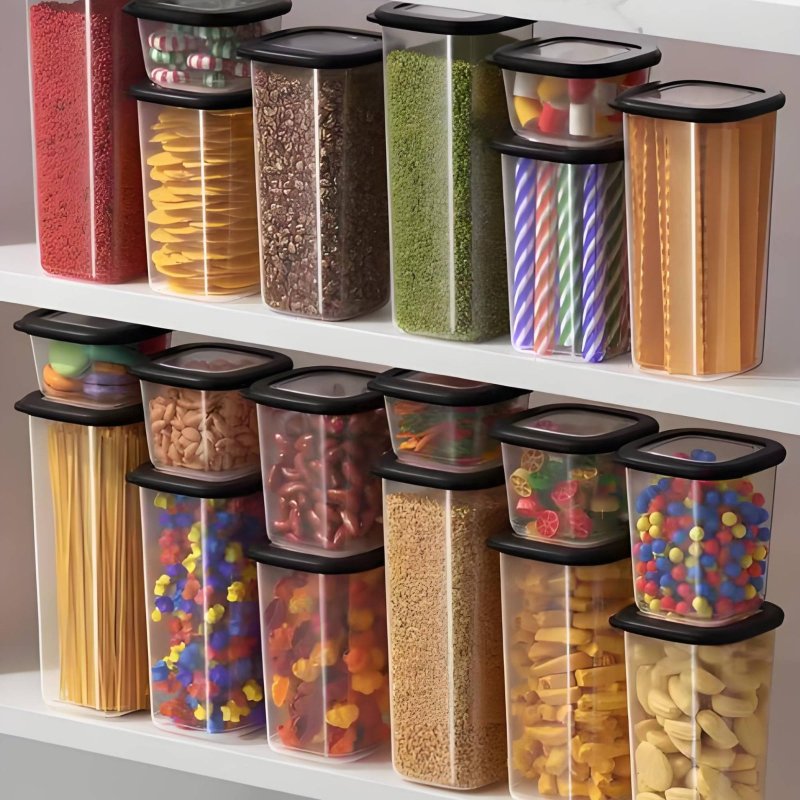 6 Pieces Airtight Food Storage - Food Storage Airtight avaliação e preço