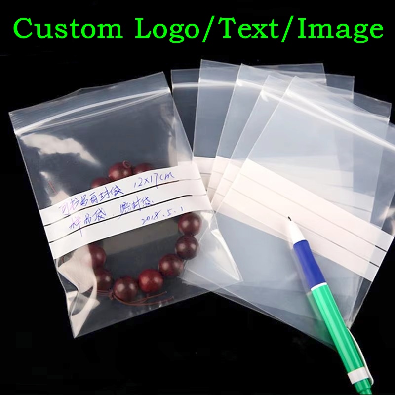 200PCS PE Clear Plastic Writin - Food Storage Plastic Bag avaliação e preço