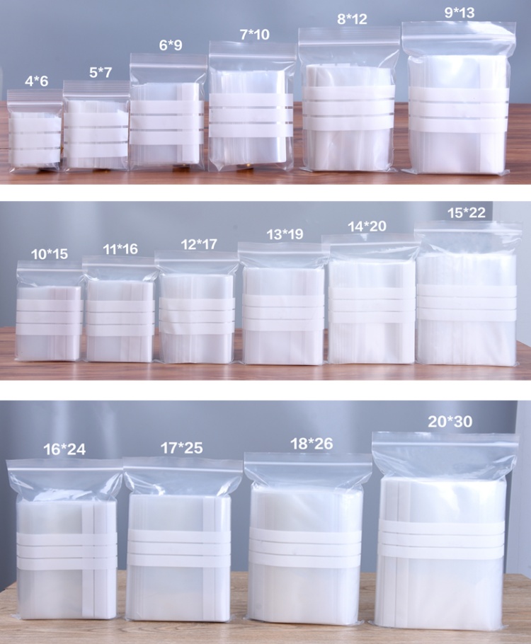 200PCS PE Clear Plastic Writin - Food Storage Plastic Bag avaliação e preço