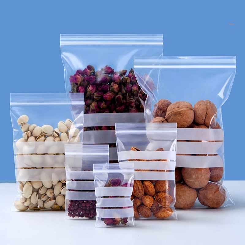 200PCS PE Clear Plastic Writin - Food Storage Plastic Bag avaliação e preço