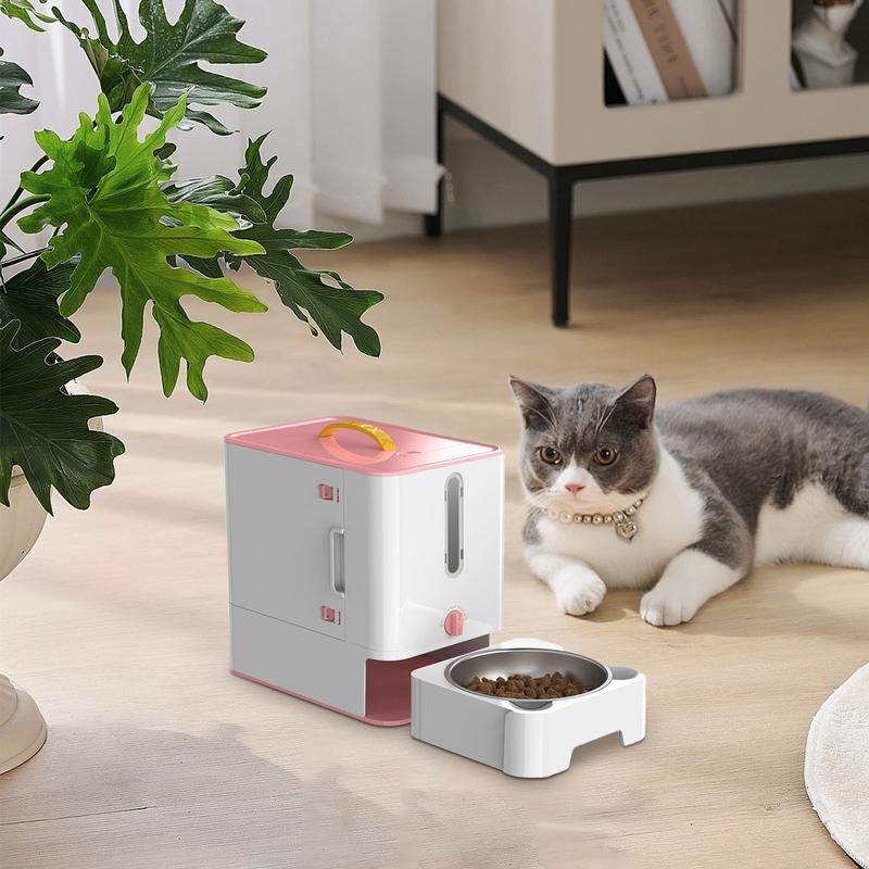 Pet Feeder Box Feeding Bowl Ca - Food Storage And Safety avaliação e preço