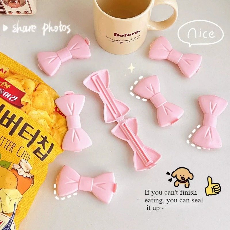 5PCS Kawaii Food Sealing Clip  - Food Storage Plastic Bag avaliação e preço