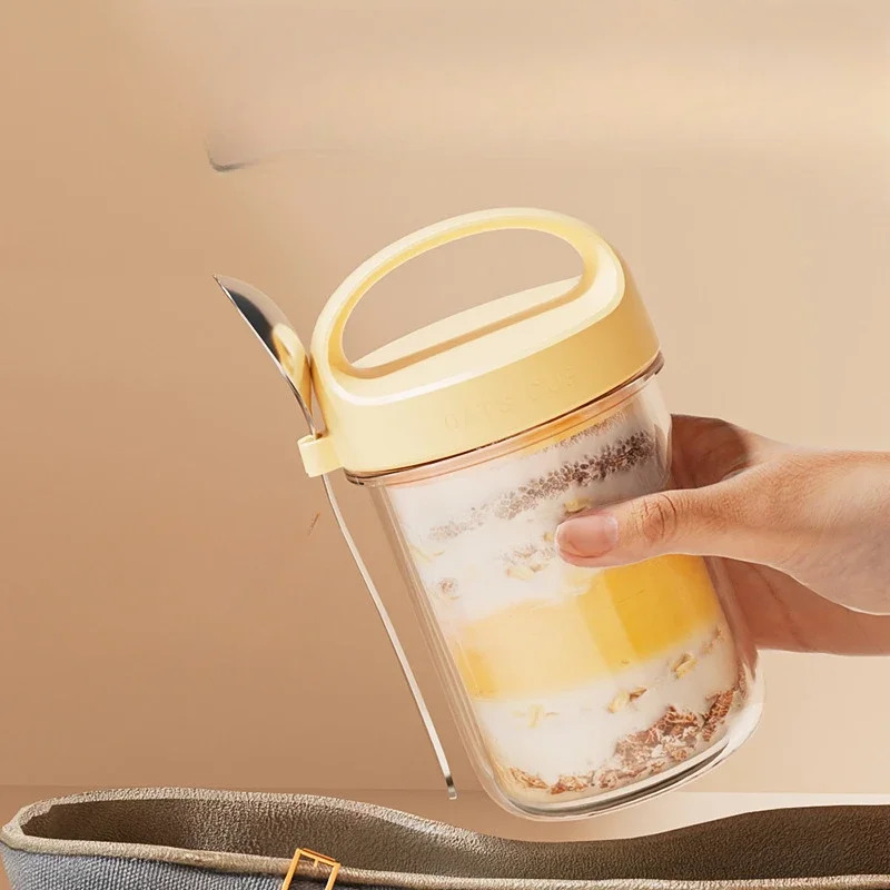 430ML New Breakfast Cups Oatme - Food Storage Glass Box avaliação e preço