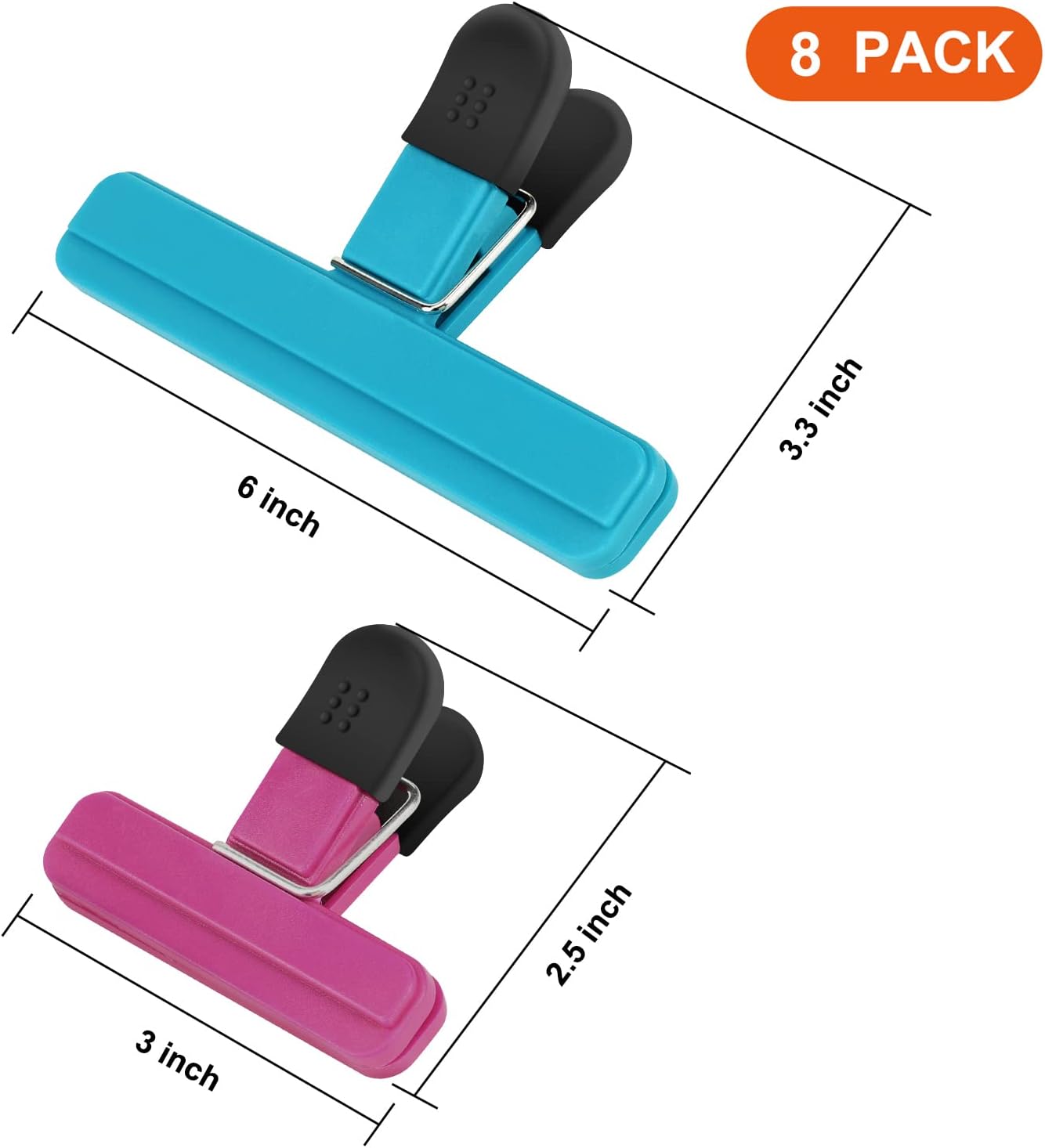 Chip Clips, 8 Pack Food Clips, - Food Storage Airtight avaliação e preço