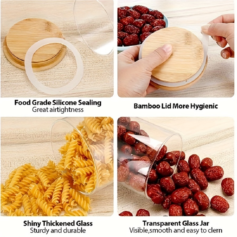 12-Pack 8oz Glass Spice Jars w - Food Storage Glass Box avaliação e preço