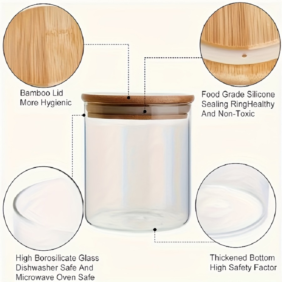 12-Pack 8oz Glass Spice Jars w - Food Storage Glass Box avaliação e preço