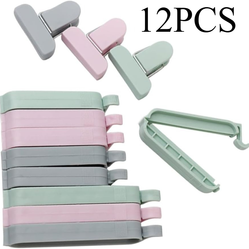 12pcs Mixed Color Plastic Seal - Food Storage Plastic Bag avaliação e preço